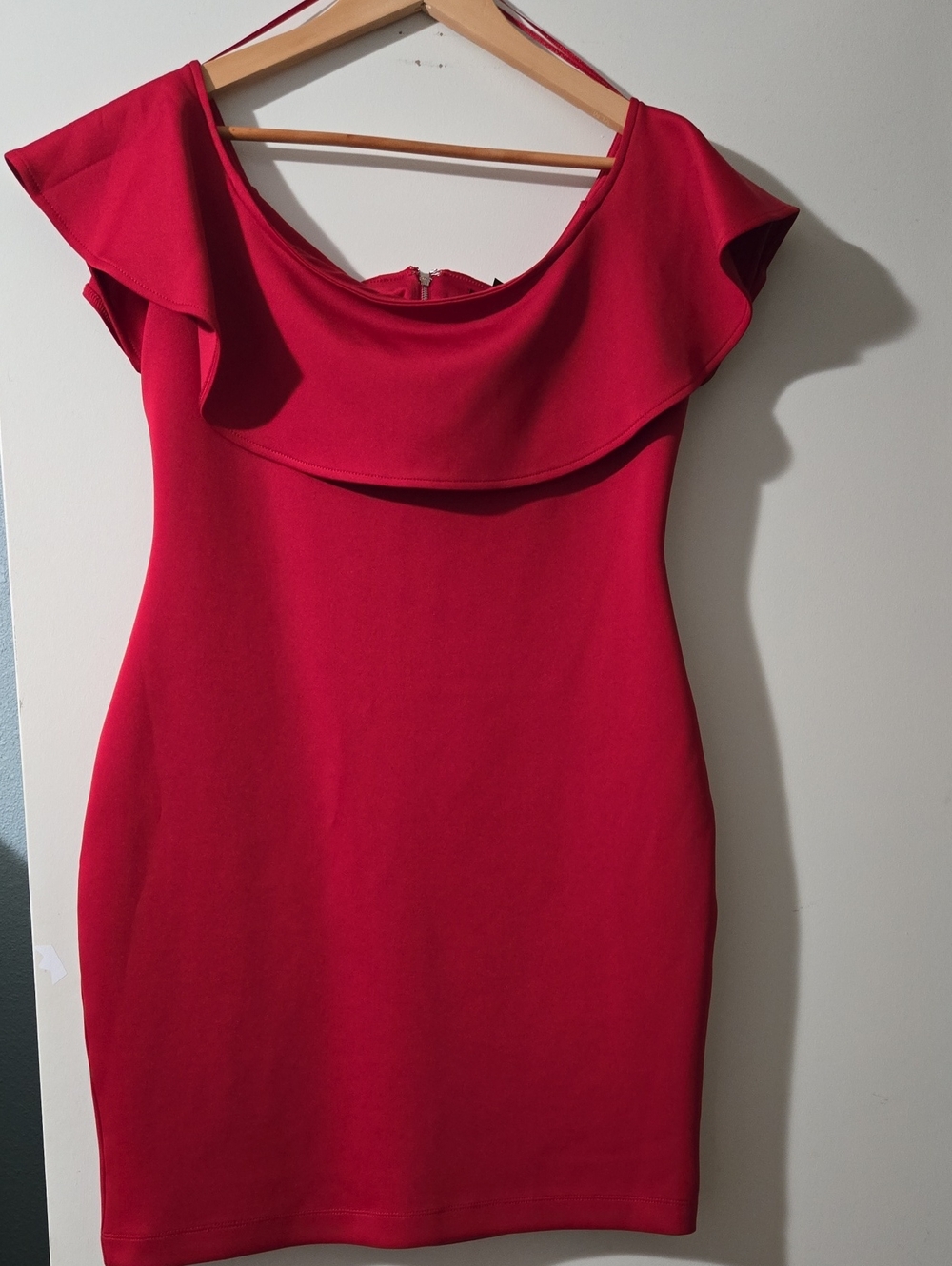 Guess Scarlet One-Shoulder Ruffle Dress